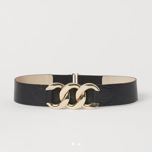 Black + Gold Belt w/ Elastic